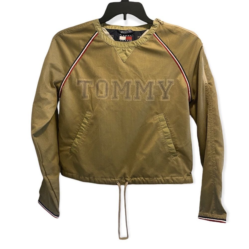 Tommy Hilfiger Y2K Vintage millennium pullover shirt jacket mesh 90’s medium M